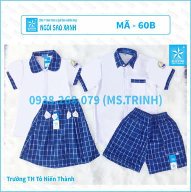 Áo học sinh nữ 60B - Tiểu học Tô Hiến Thành